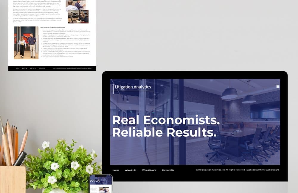 Web Design for Economics Consulting Firm