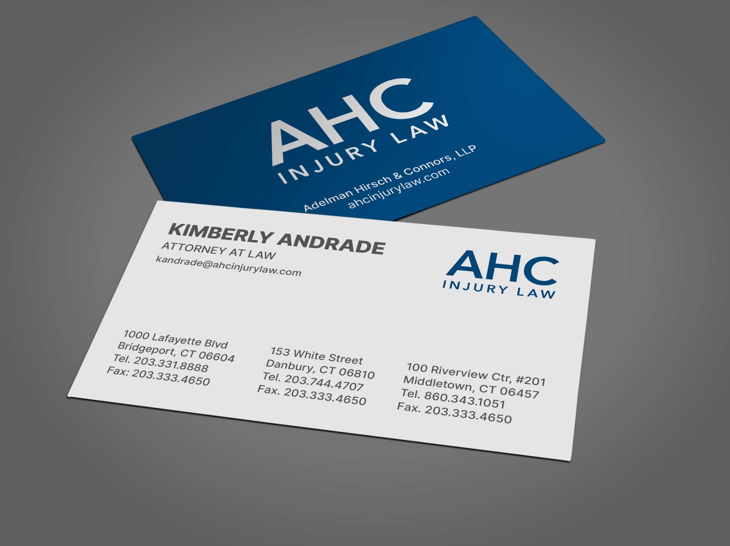 Personal Injury Law Firm Business Cards