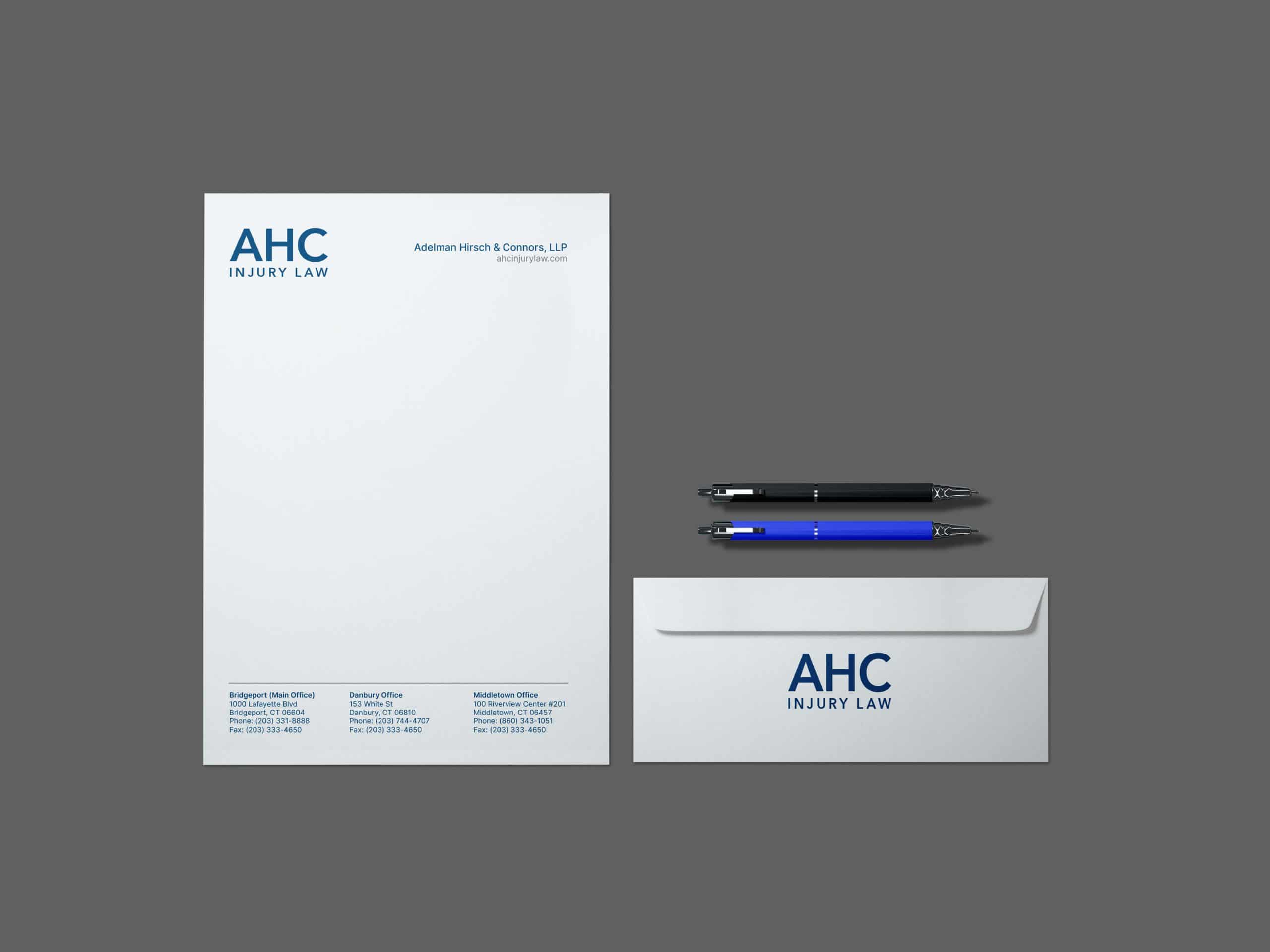 Personal Injury Law Firm Letterhead and Envelope